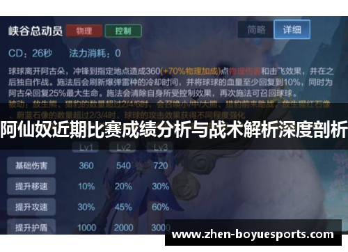 阿仙奴近期比赛成绩分析与战术解析深度剖析 阿仙奴近期比赛成绩分析与战术解析深度剖析